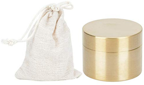 Tragbare Pillendose aus Metall, wasserdicht, kleine Tasche, Pillendose aus Messing,Pillendose,staubdichter wasserdichte runde Mini-Pillenbehälter aus Messing, für Outdoor-Reisen, Camping (Medium)