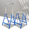 Ansobea Arbeitsbock 2er set, Gerüstbock Höhenverstellbar 80-130 cm 7-Fach, Böcke klappbar Unterstellbock bis 200 kg, Blau Silber