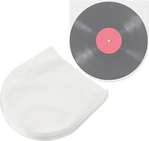 LATRAT 50 custodie per dischi in vinile, trasparenti, antistatiche, 30,8 x 30,8 cm