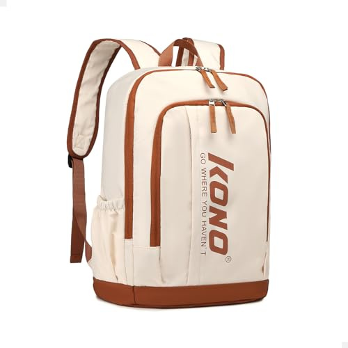 Kono Schulrucksack für Damen, leger, Reisen, Schultaschen, 35,6 cm (14 Zoll), Laptop-Rucksack für Teenager, Mädchen, leichter Rucksack, Büchertasche, College, Jungen, Herren, Arbeit, Tagesrucksack,