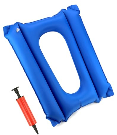 QWORK® Cojín Hinchable, cojín antiescaras para Silla de Ruedas, para Ancianos y discapacitados