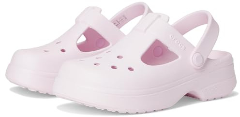 Crocs Classic Mary Jane Clog K, Zuecos Unisex niños, Leche Rosa, 38/39 EU
