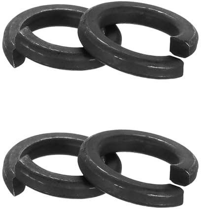 PATIKIL 50 Pcs Rondella Di Bloccaggio A Spirale Rondella Di Bloccaggio Nero | A Molla M12, Kit Assortimento Rondelle Di Bloccaggio, 304 Acciaio Inossidabile, Per Viti Bulloni