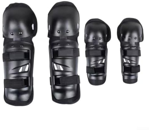 Protección de rodilla y codo para montar en motocicleta, 4 piezas, para diversas actividades deportivas