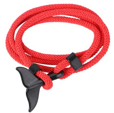 LMRJHAZ Flickas smycken 1pc kreativ val svansarmband par varaktigt ankare armband natal år hand prydnad snygg sträng design för dagliga slitage och speciella tillfällen tillbehör