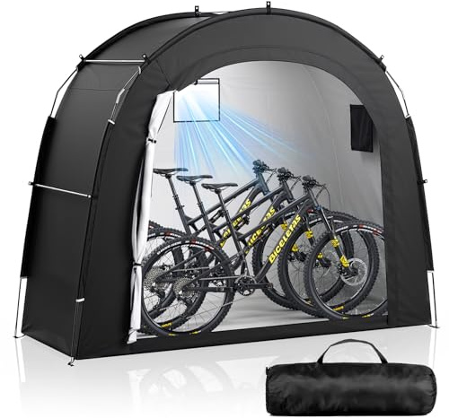 Housolution Fundas de Bicicleta para 3 Bici con Ventana Ventilada