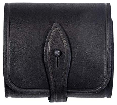 VlaMiTex Cartuccia Borsa in pelle per cartucce da .308 WIN calibro (J30 - Nero)