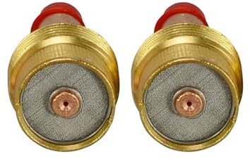 RIVERWELD Corps de Collet pour Diffuseur de Gaz TIG Jumbo Grand Diamètre 45V204S 1,0mm pour PTA DB SR WP 9 20 25 Torche de Soudage TIG 2pcs