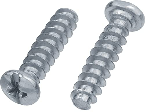 6,3 mm x 30 mm panhuvud euroskruvar för gångjärn dragsko löpare stål (förpackning med 20)