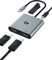 VCOM USB C to Dual HDMI Adapter, 4 in 1 Splitter for Dual Monitors 4K, 100W PD Charging & USB 2.0, Extend Laptop to 2 Monitors HDMI for Thunderbolt 3 Port, MacBook Pro/Air, iPad Pro