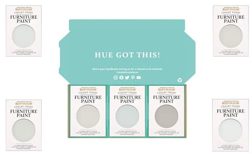 Rust-Oleum Furniture Paint in Chalky Finish – Delicate Greys Tester Box