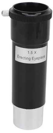 Lentille de Barlow 1,5X, Lentilles de Télescope Barlow avec Deux Capuchons Anti-poussière, Accessoires de Télescope de 1,25 Pouces pour Le Visuel Astronomique et la Photographie