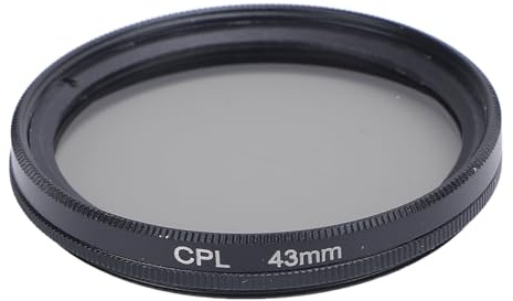 Cirkulärt Polarisatorfilter, Supertunt CPL-linsfilter, Flerbelagt Optiskt Glas Cirkulärt Polarisationsfilter, Högtransmittans Optiskt Glas-CPL-filter (43 mm)