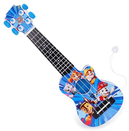 Toyland® 40 cm (16) Paw Patrol La mia prima chitarra con plettro incorporato - Strumento musicale da accordare e suonare - Divertente giocattolo musicale per bambini - Età 3+