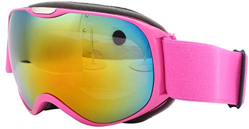 CHICIRIS Lunettes de Ski pour Enfants avec Lentille PC Antibuée, Conception Double Couche Confortable pour 3 à 12 Ans, Parfaites pour les Sports de Neige et les Activités de Plein Air