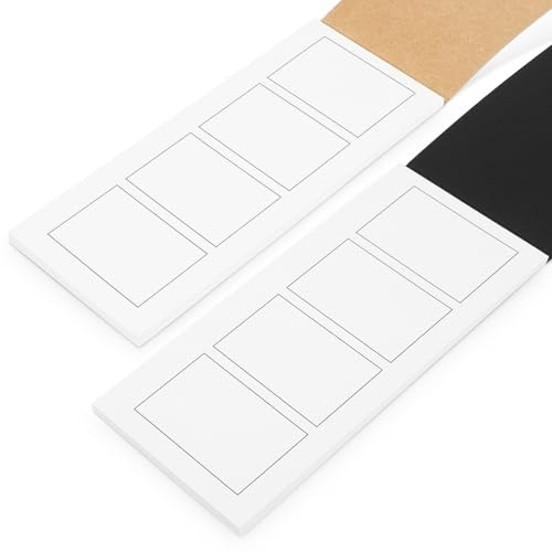IOBIDDYS 2 Pièces Bloc-notes de Poche, Blocs-notes Serveur en Papier Cartonné, Multiple Separated Squares, pour L’écriture de Scénario, Mini-carnet pour Classe et Bureau