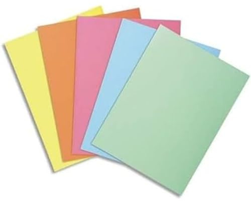 Exacompta 850000E 250er Pack Aktenteckel SUPER. Aus extra starkem Karton für DIN A4 in Pastellfarben PEFC™ zertifiziert farbig sortiert Hefter ideal für das Büro und Schule und die mobile Organisation