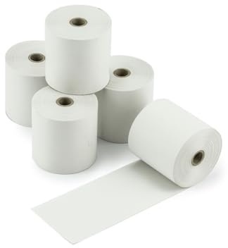 20 termooller för kassasystem vit, 57 x 25 x 12 | Bandskrivare | EC – Cash Products | Kreditkorts-terminal (bredd: 5,7 cm – längd: 25 m – hylsdiameter: 1,2 cm – ytterdiameter 4,5 cm) från Pokornys
