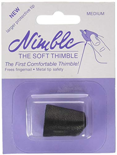 Canvas Corp NT-M Leather Nimble Thimble with Metal Tip, Medium