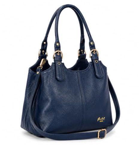 Mabel London Shoulder Bag for Women - Faux Leather Lightweight Crossbody Handbag - Vegan Everyday Handbag with Zipped Compartments - Ideal for Work, Travel & Casual Outfits
