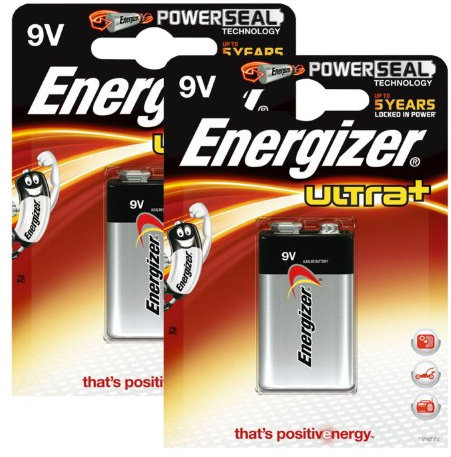 Energizer Ultra Plus E-Block Lot de 2 piles 9 V