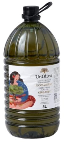 UnOlivo Aceite de Oliva Virgen Extra Ecológico 5L Pet | Variedad Picual | Cosecha Propia