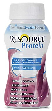 Nestle Bevanda nutriente Resource® Protein ai frutti di bosco, 200 ml, 24 pezzi