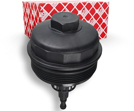 Febi bilstein 171462 - Tapa de filtro de aceite con anillo de sellado, 1 unidad, color negro