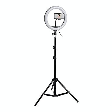 ARO DE LUZ LED Completo 10 Pulgadas 26CM TRIPODE 2.1M Iluminación Aro de Luz LED 360 para TIKTOK Maquillaje Fotografía Selfie Youtube Vídeo