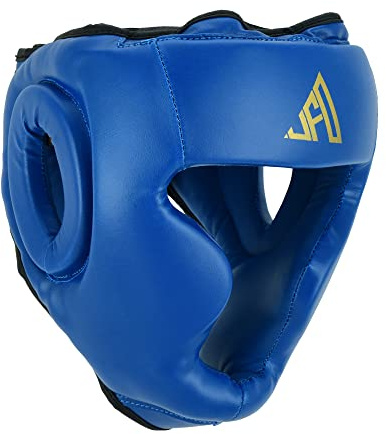 Protection de tête de boxe pour enfants MMA Arts martiaux Kick Boxing Bleu XXS