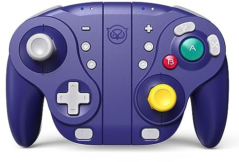 NYXI Wizard Rechargeable Gamecube Controller for Switch/Switch 2, contrôleur Gamecube sans fil avec joystick à effet Hall, programmable, gâchette mécanique, gyroscope 6 axes, Turbo et vibration