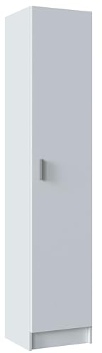Miroytengo Armario Auxiliar Alto Multiusos Cocina Despensa Lavanderia 1 Puerta 37x180 cm