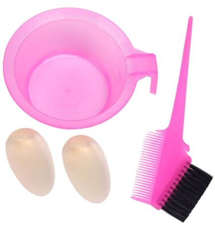 Baluue 2sets Professionale Di Pettini Per Parrucchieri Con Ciotola Per Colorazione Pettine Doppio Lato e Ciotola Per Rosa Strumenti Per Saloni Di Bellezza e