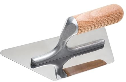 Milageto Llana de acabado Llana para albañilería Herramienta para yeso Llana de hormigón para enlucido de paredes y pisos