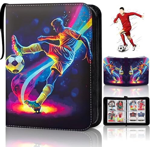 Sammelalbum Fußball Karten50 Seiten für 400 Karten: alle Typen kompatibel