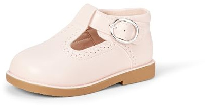 Amazon Essentials Chaussures Mary Jane Habillées à Lanières en T Mixte enfant, Rose, 19 EU