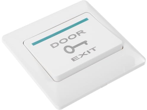 SHINEOFI Panel de Control de Acceso para Puerta Placa de Timbre de Pared Resistente y Duradera Botón de Salida con Diseño de Reinicio Automático para Sistemas de Control de Acceso