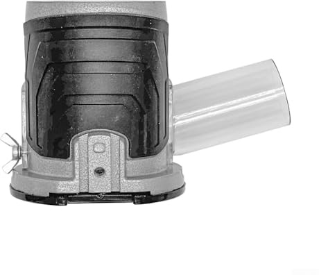 Scudo antipolvere per macchina da intaglio con connettore a vuoto per strumenti di taglio dei bordi, realizzato in lega di alluminio e materiali plastici