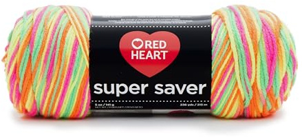 Red Heart Super Saver Yarn - Day Glow