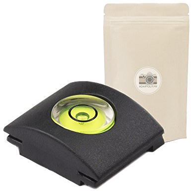 Protège Griffe avec Niveau à Bulle. Cache Griffe Flash. Cache Sabot Flash pour Appareil Photo DSLR Canon Nikon Pentax Olympus Panasonic Protection Niveau a Bulle Photo - ADAPTOUT Marque FRANÇAISE