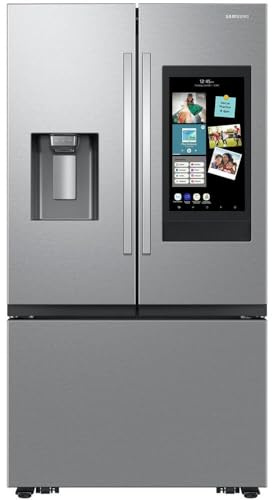 Samsung 30 cu. ft. Mega Capacity 3-Door French Door Refrigerator with Family Hub in Stainless Steel RF32CG5900SR