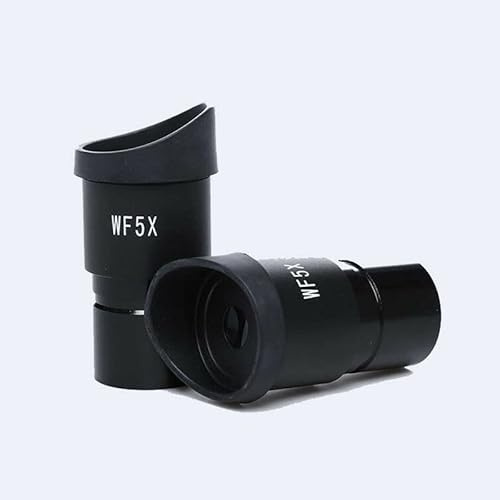 WF 5X / 20mm Stereo Microscope Eyepiece with Rubber Eye Guards Mounting Size 30.5mm(2PCS)