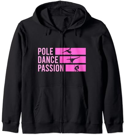 Pole Dance Dance Outfit Per Ballerini Felpa con Cappuccio Nero Unisex Adulto Small