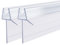 Lot de 2 joints de douche réglables - Transparent - 100 cm - Pour porte en verre de 5 à 8 mm