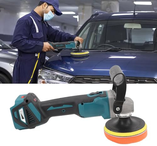 Sustvita 6 Gear Speed ​​Polisher Kit, trådlös buffertpolermaskin med 18V -batteridriven aktivitet, bärbar slipning och poleringsmaskin för bildetaljer
