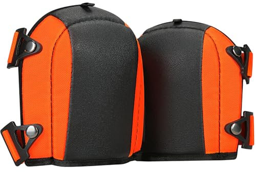 TUFFWORX Knee Pads Work, Foam Padding Support Anti-Slip Gardening Knee Pads with Adjustable Straps and Easy-Fix Clips for Construction Flooring Plumbing Cleaning