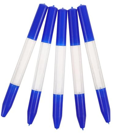 BESPORTBLE 5stücke Uhrenreparaturwerkzeug Set Kunststoff Uhrenölstift Für Präzision Ölen Tragbares Werkzeug Mit Schale Und Nadel Für Mechanische Und Quarzen enwartungszubehör