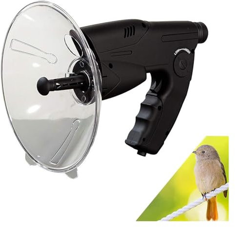 KEuLen Microfono Direzionale Parabolico, Dispositivo Mobile bionico con Orecchio parabolico for la Raccolta del Suono, Amplificatore sonoro monoculare 8X, for l'ascolto degli Uccelli a Lunga Distanza