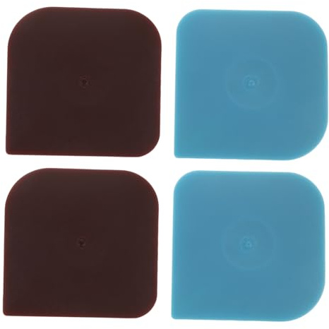 CONGARTENO 4pezzi Raschietto per Pentole in Nylon AntiGraffio per Ghisa Utensili da per Pulire Alimenti Pane Torte Impasto e Fondente