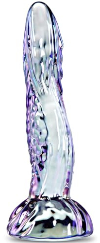 6.1 Inch Thin Glass Dragon Dildo, Beginner Slim Anal Dildo,Anal Plug Monster Skinny Penis,Small Butt Plug for Vaginal G-Spot Anal Stimulation, Adult Alien Cute Fantasy Toy for Women and Couples